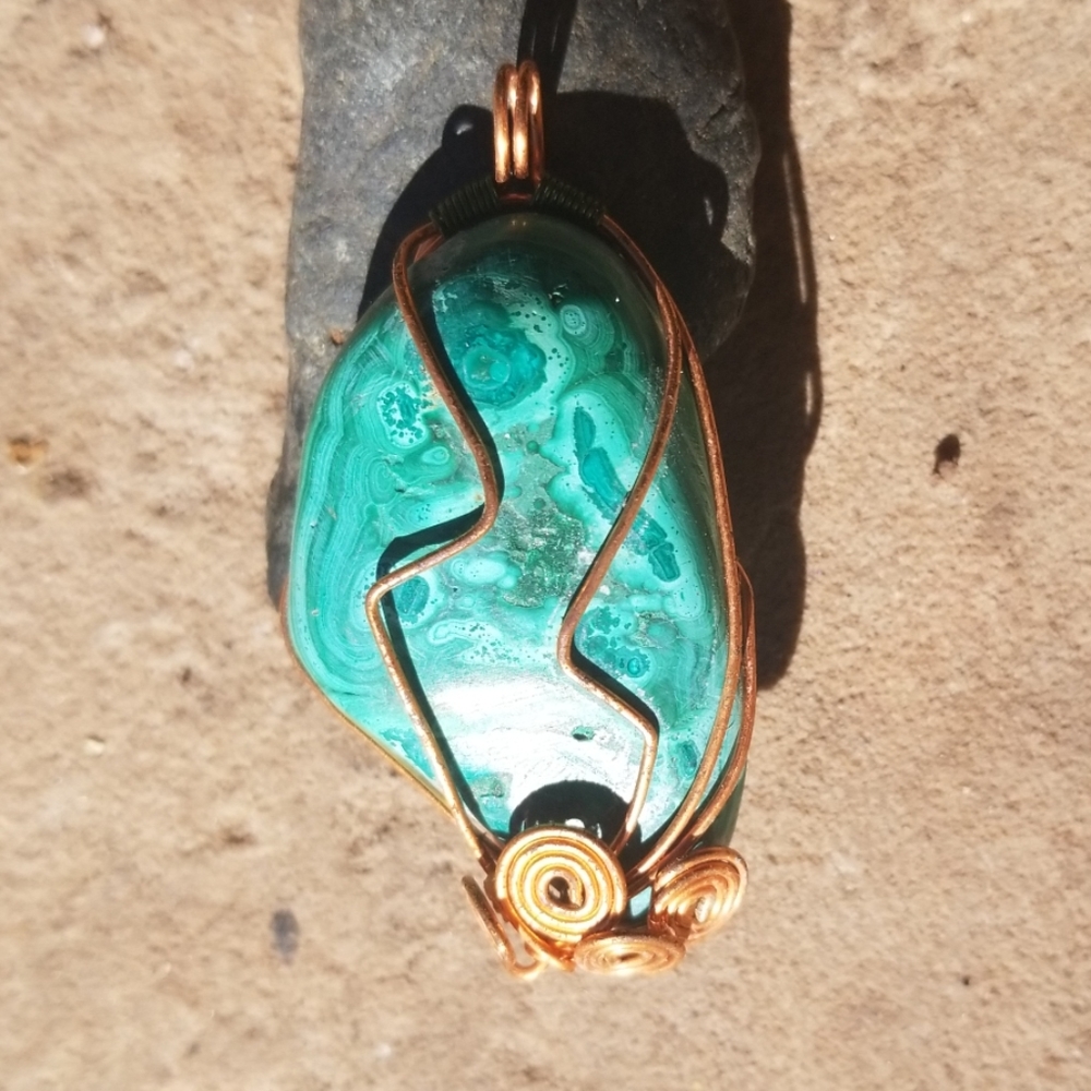 Malachite pendant